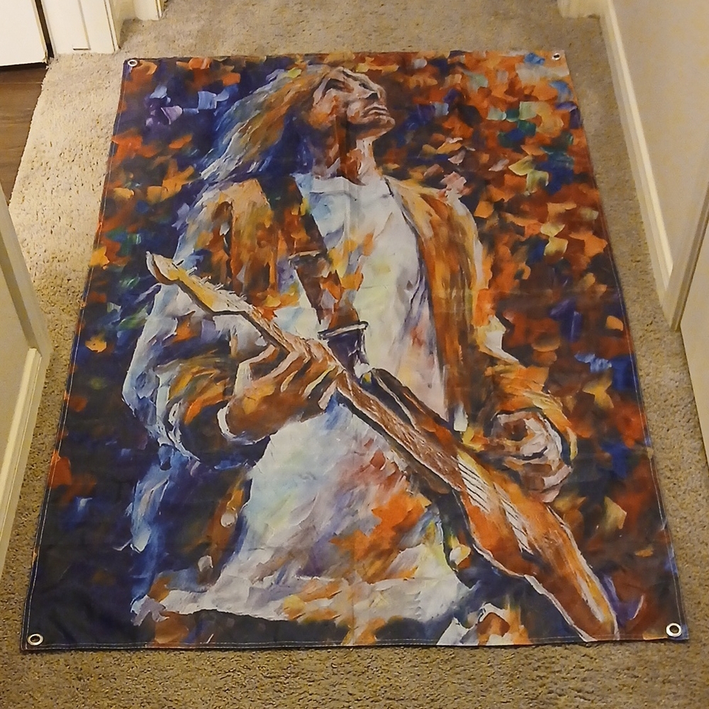 Kurt Cobain flag/tapestry